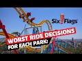 The Worst Ride Decisions For Each Six Flags Park!