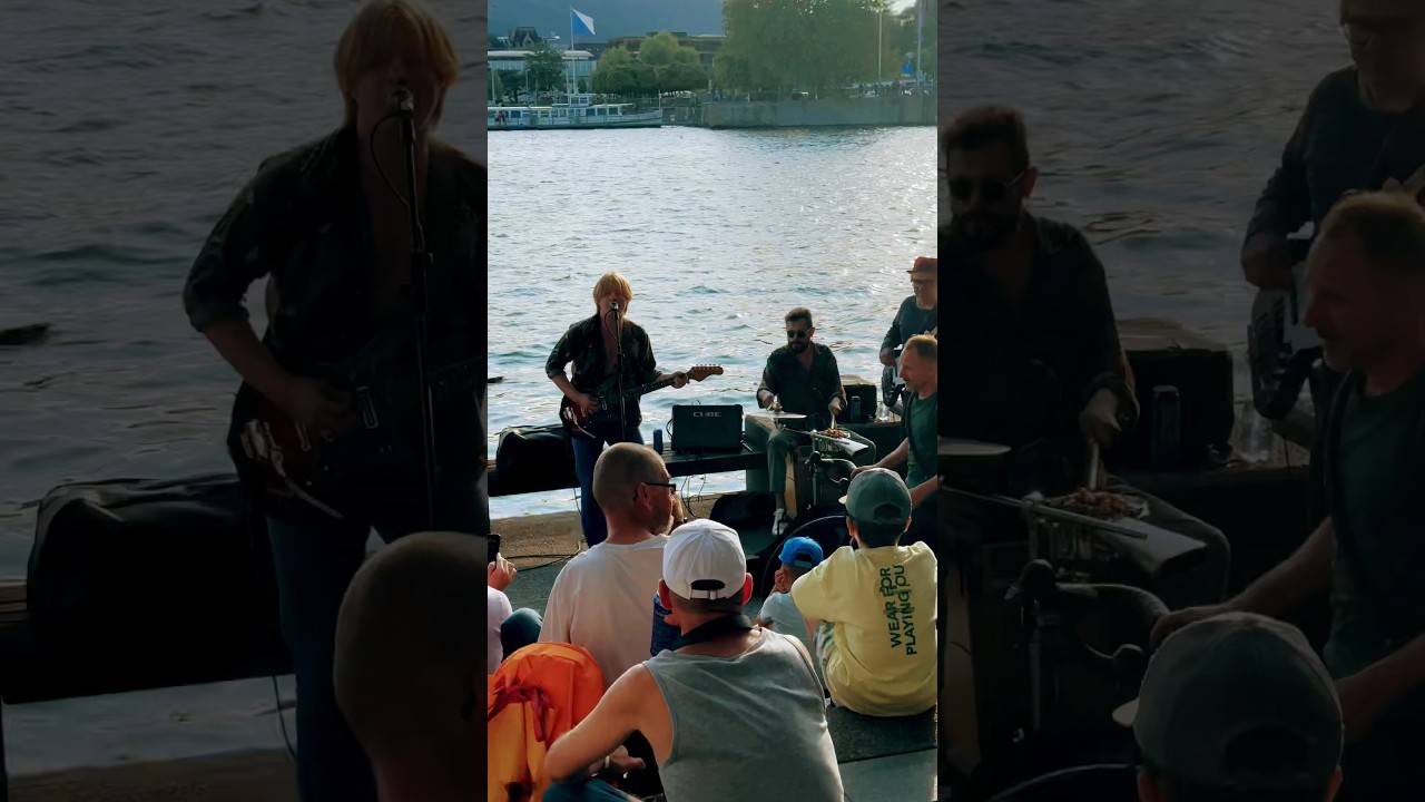 Rock and roll 🎸 music at lake Zurich 