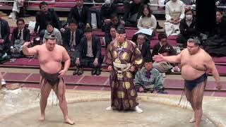 速報❗️【照ノ富士断髪式】霧島 vs 高安［TERUNOFUJI retirement