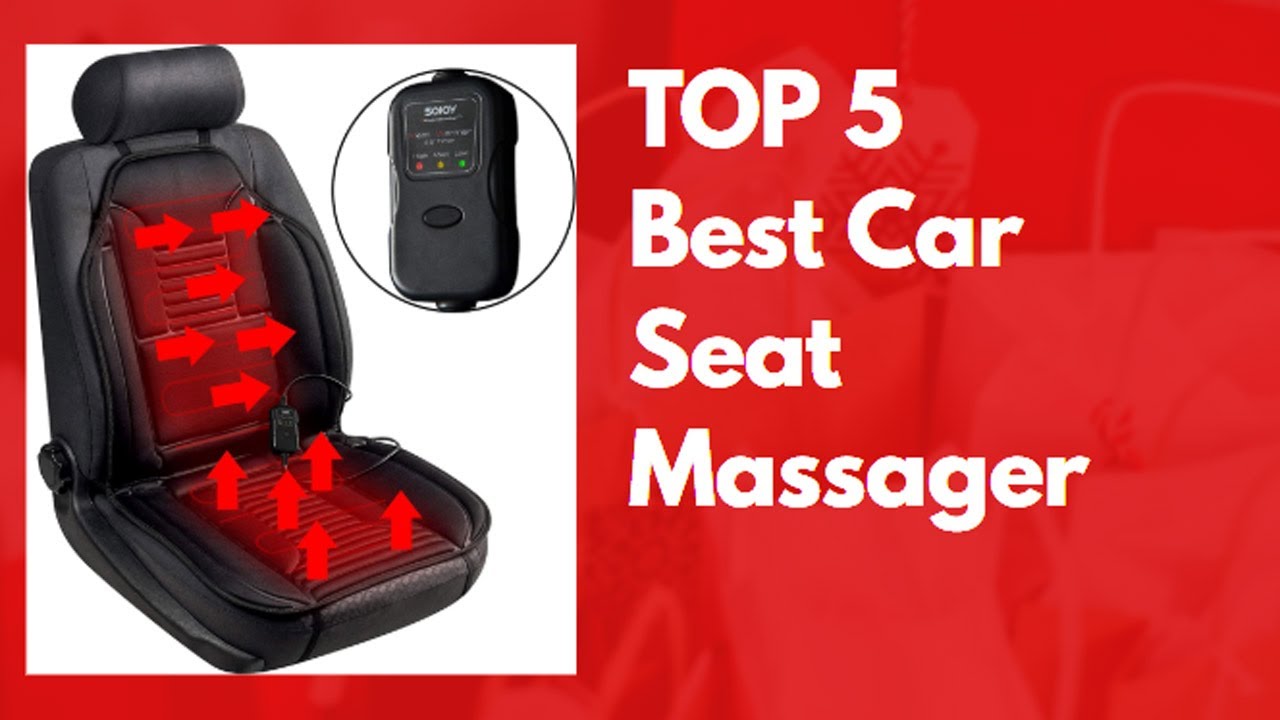 Sojoy Vibration Back Massager with Heat-Massage Heat Seat Cushion