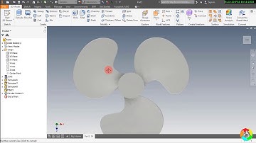 Inventor cơ bản: Vẽ cánh quạt