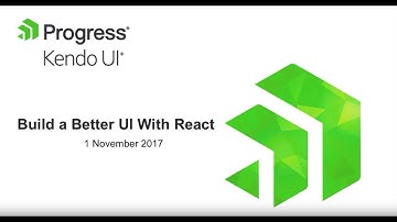 Build a Better UI With React and Kendo UI