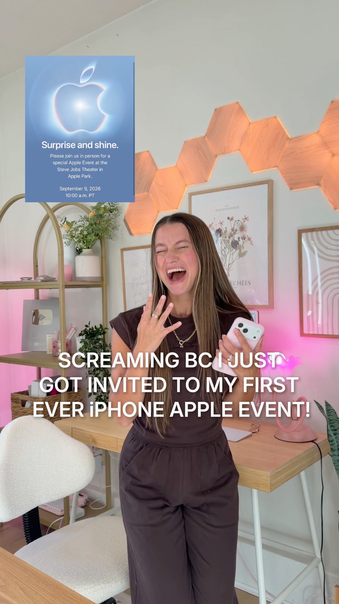 WE ARE GOING TO THE IPHONE EVENT!!! i got invited to the september