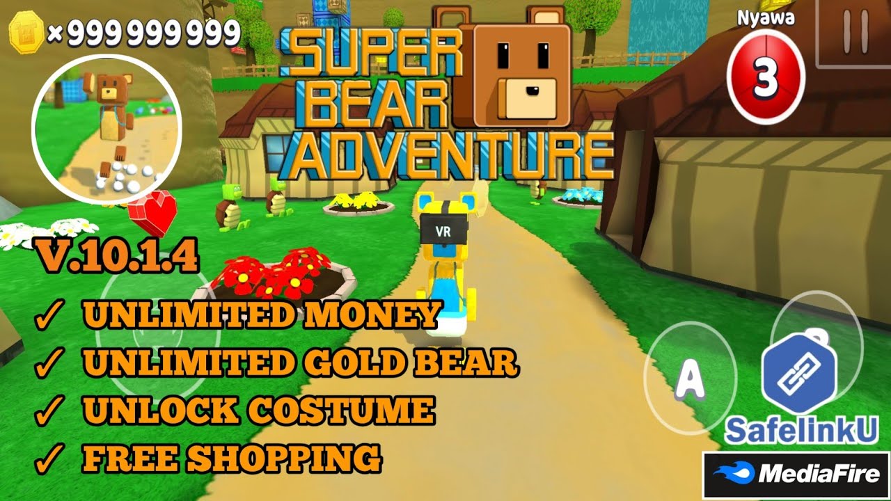 Super Bear Adventure Mod. Взломанную версию super Bear Adventure.
