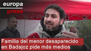 Tío del menor desaparecido en el río Guadiana reconoce que están siendo horas "muy complicadas"