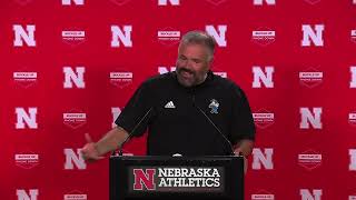 Nebraska Football: Matt Rhule Aug. 2 fall camp press conference
