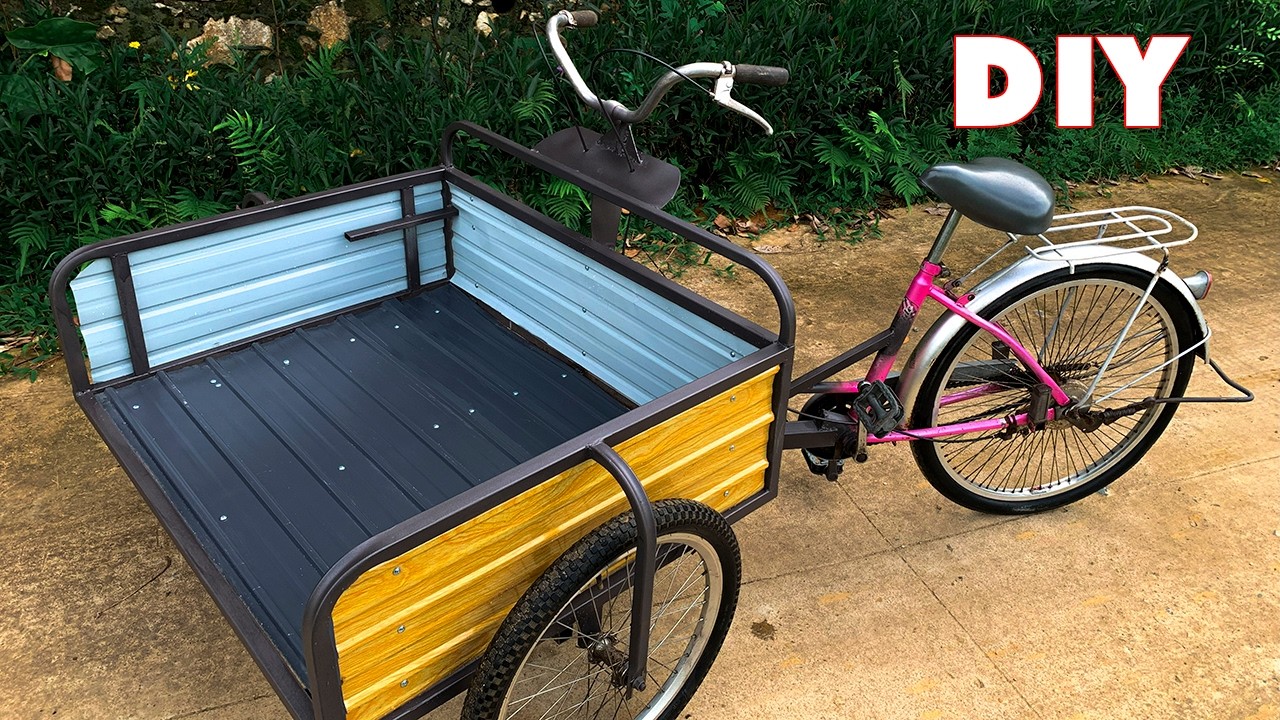 Top-Notch Innovation: How a Clever Craftsman Created a Cargo Bike from Scratch!