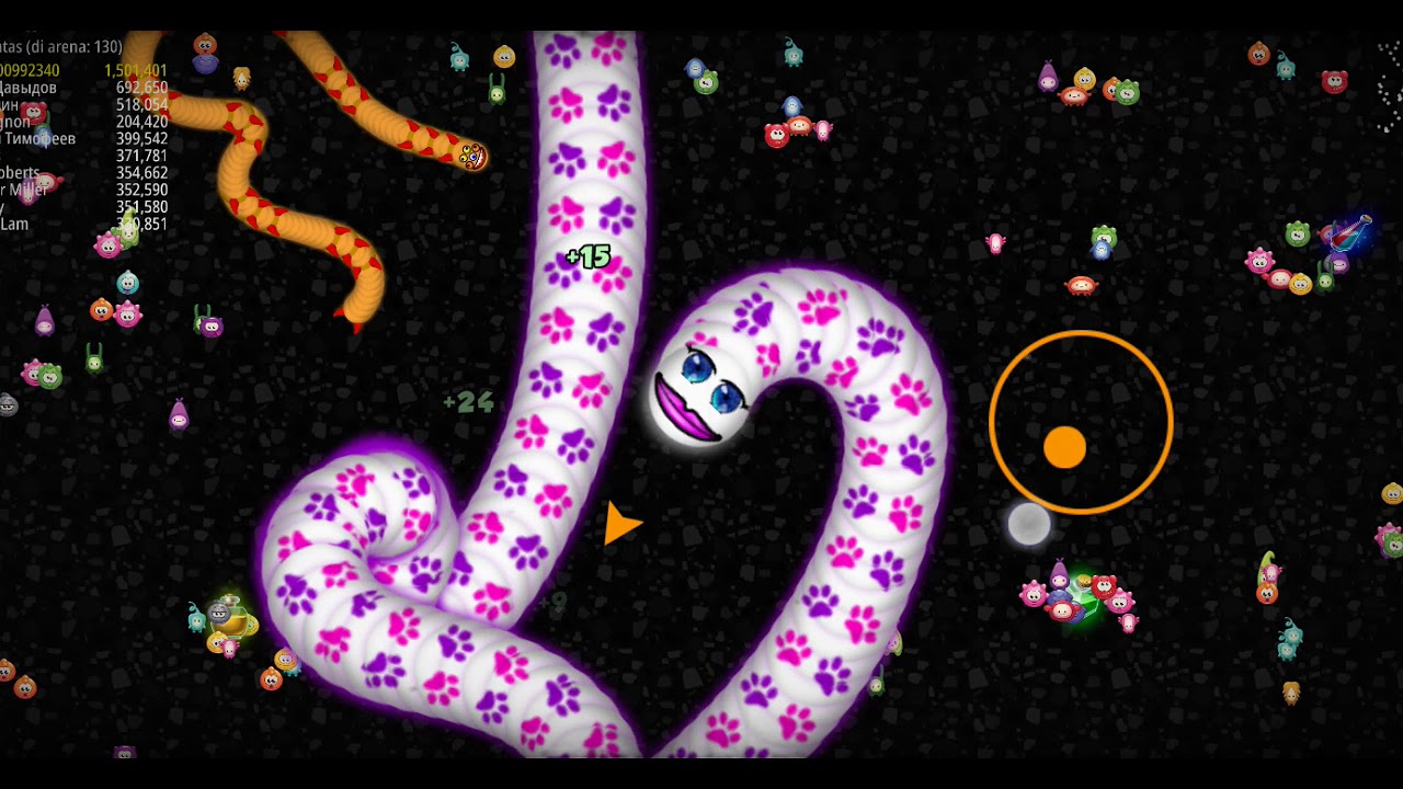 Trik main game Kekinian Viral!!!Main Game Cacing Wormszone YouTube