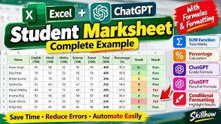 How to create a Student Marksheet in Excel Automatically 