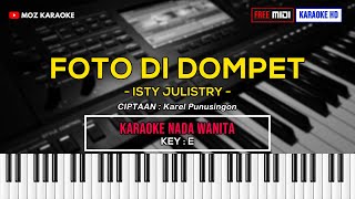 FOTO DI DOMPET - NADA WANITA | FREE MIDI | KARAOKE POP MANADO | KARAOKE HD | MOZ KARAOKE