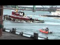 Miss Stacy tugboat in trouble fights from getting sucked under bridge