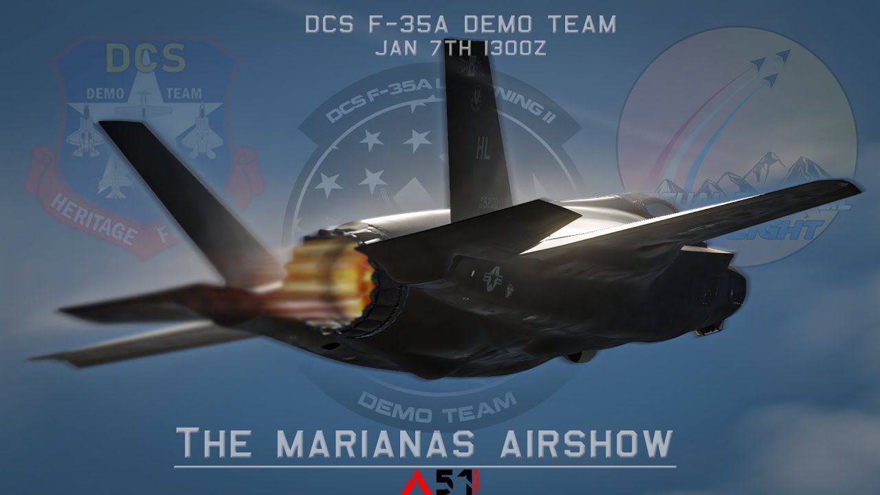 DCS F-35A Demo Team - The Virtual Marianas Airshow 2024 - YouTube