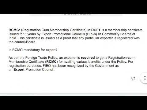 RCMC Registration Cum Membership Certificate | RCMC importance
