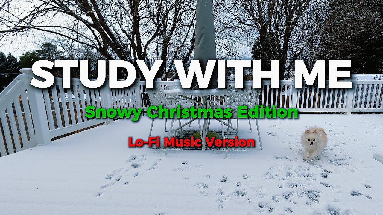 1-Hour Study With Me. 50/10 Pomodoro Method. Snowy Sunrise. Holiday Edition. Lo-Fi Version