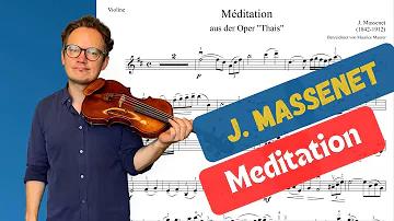 Thais Meditation | J. Massenet | Violin Sheet Music | Piano Accompaniment