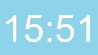 18 Minute Countdown Timer Pastel Sky Blue Screen MM SS
