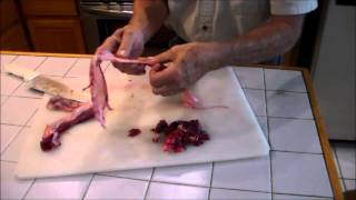 Cleaning Deer Sinew
