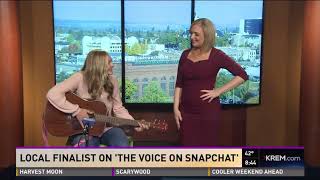 Local Finalist On The Voice On Snapchat Preforms In Studio 10-6-17