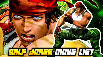 RALF JONES MOVE LIST - The King of Fighters XIV (KOFXIV)