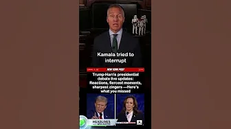 Trump Uses 'I'm Talking Now' Line Mocking Kamala During Presidential Debate #trump #kamalaharris thumbnail