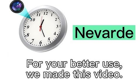 How To Use HM20 Wall Clock Camera