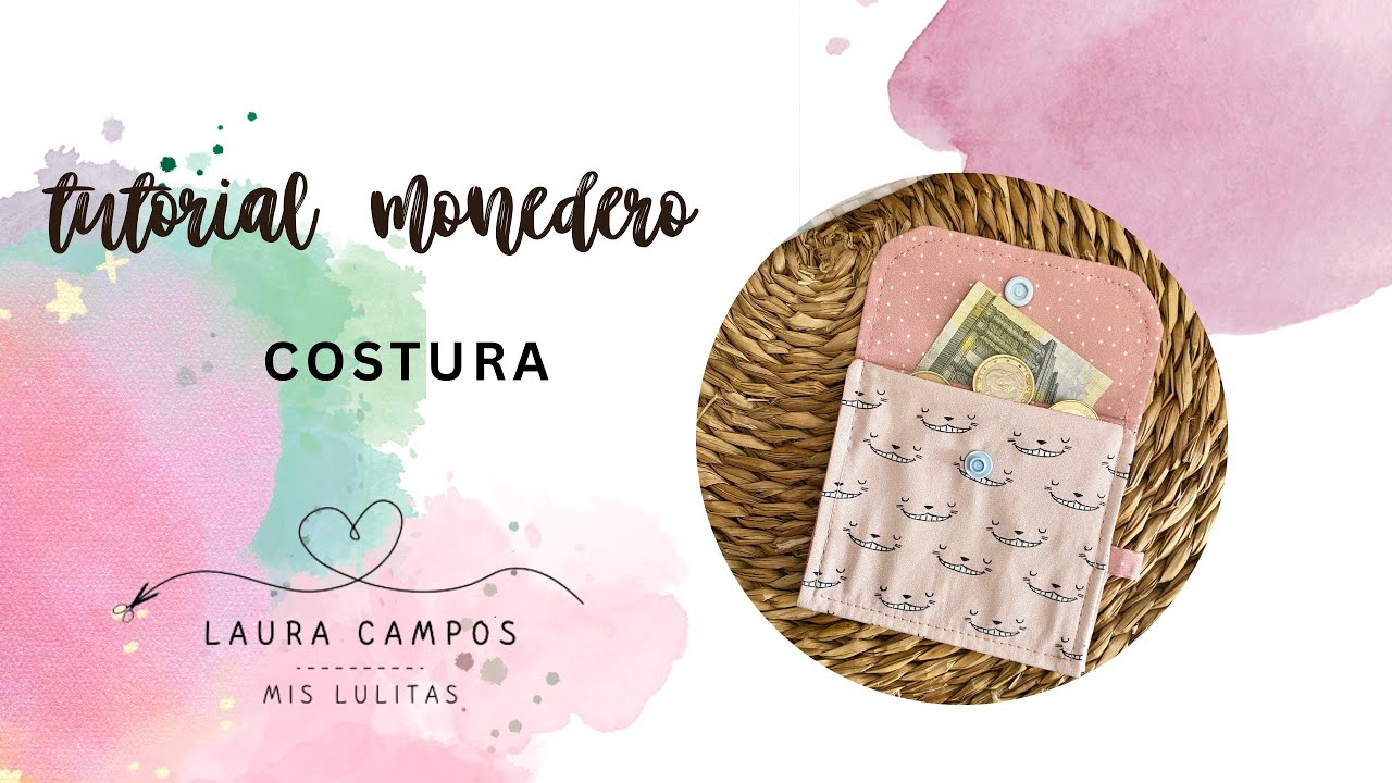 Aprende hacer este bonito y práctico Monedero. DT COSTURA ALUA CID.