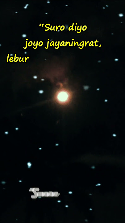 Suro diyo joyo jayaningrat, lebur dening pangastuti ll Mutiara kata ll Sunan Kalijaga