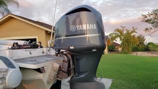 Yamaha V8 350 HP Outboard Running