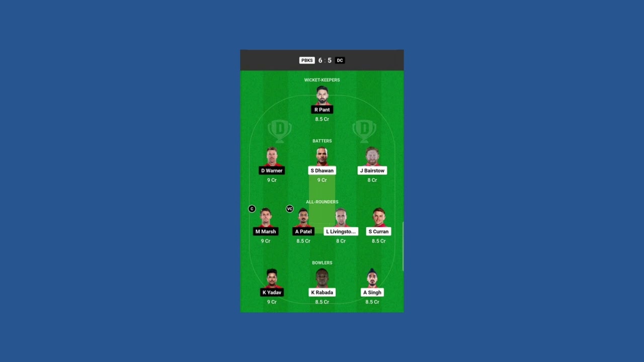 PBKS vs DC  dream11 prediction | IPL 2024 2nd Match | punjab kings vs delhi capitals dream11 team
