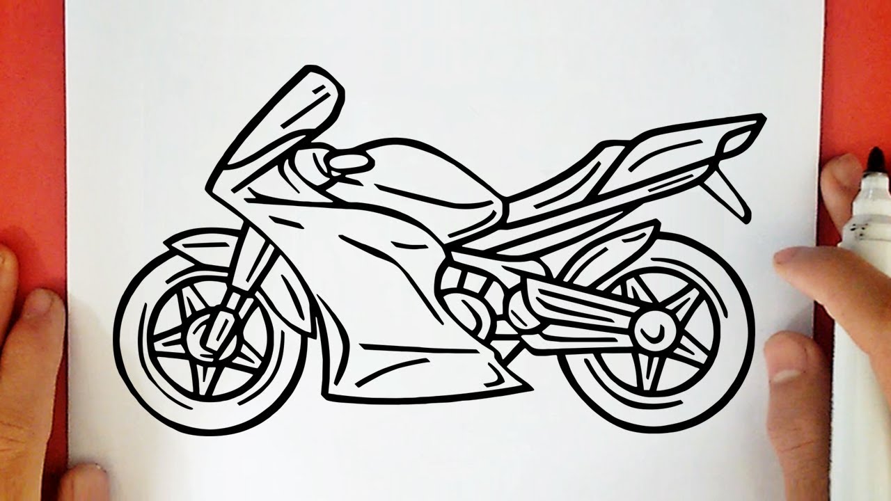 Como Dibujar Una Moto Youtube