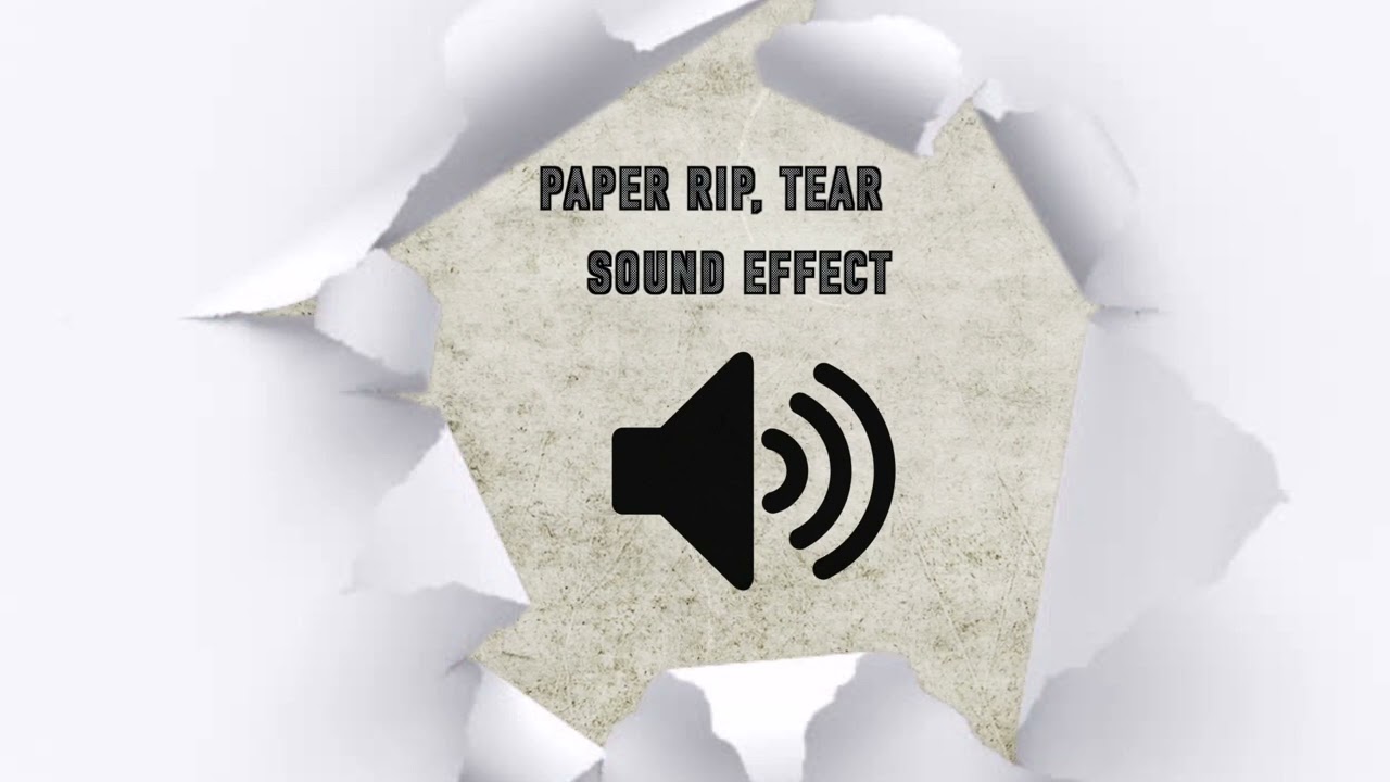 Paper Rip Sound Effect - High Quality