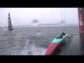 Louis Vuitton 37th America's Cup Race 4 Port Entry Stern Camera - Emirates Team New Zealand