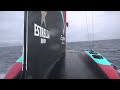 Louis Vuitton 37th America's Cup Race 4 Port Entry Stern Camera - Emirates Team New Zealand