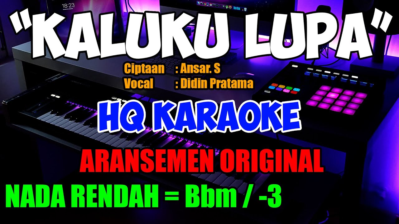 Kaluku Lupa Nada Rendah HQ Lagu Bugis Karaoke Keyboard Korg Pa1000