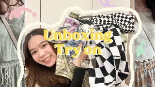 UNBOXING & TRY-ON x LOVITO แกะถุงเสื้อผ้าราคาหลักสิบใน shopee📦 | แชร์เทคนิคแต่งตัวสาวไซส์มินิ🧶