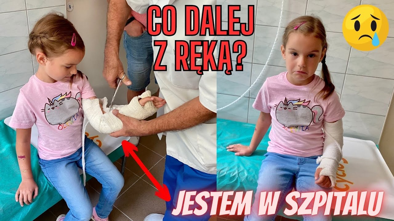Niestety nie jest dobrze😢 Dzień w szpitalu🏥😌 Czy Oliwii zdejmą gips z ręki?💪