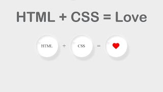 HTML + CSS = Love | Circular Shadow Boxes