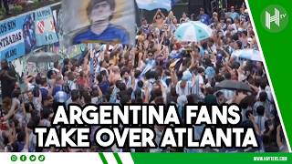 Argentina fans TAKE OVER Atlanta ahead of England CLASH