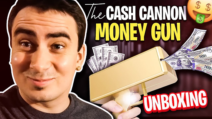 The Cash Cannon Money Gun Unboxing - The Cash Cannon Money Gun Test