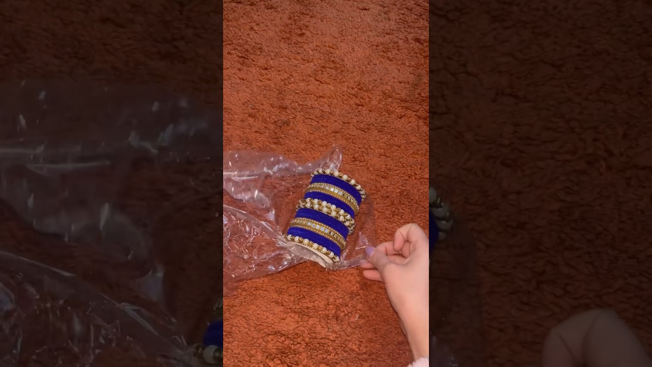 Blue Bangles Set|Blue Churi Set| Metal Bangle Set| Meesho 