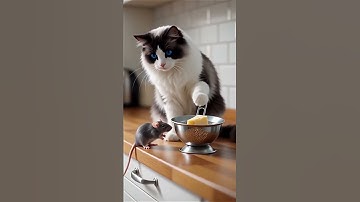 Shocking! 😱😱The cat sets a trap and waits in silence!!!