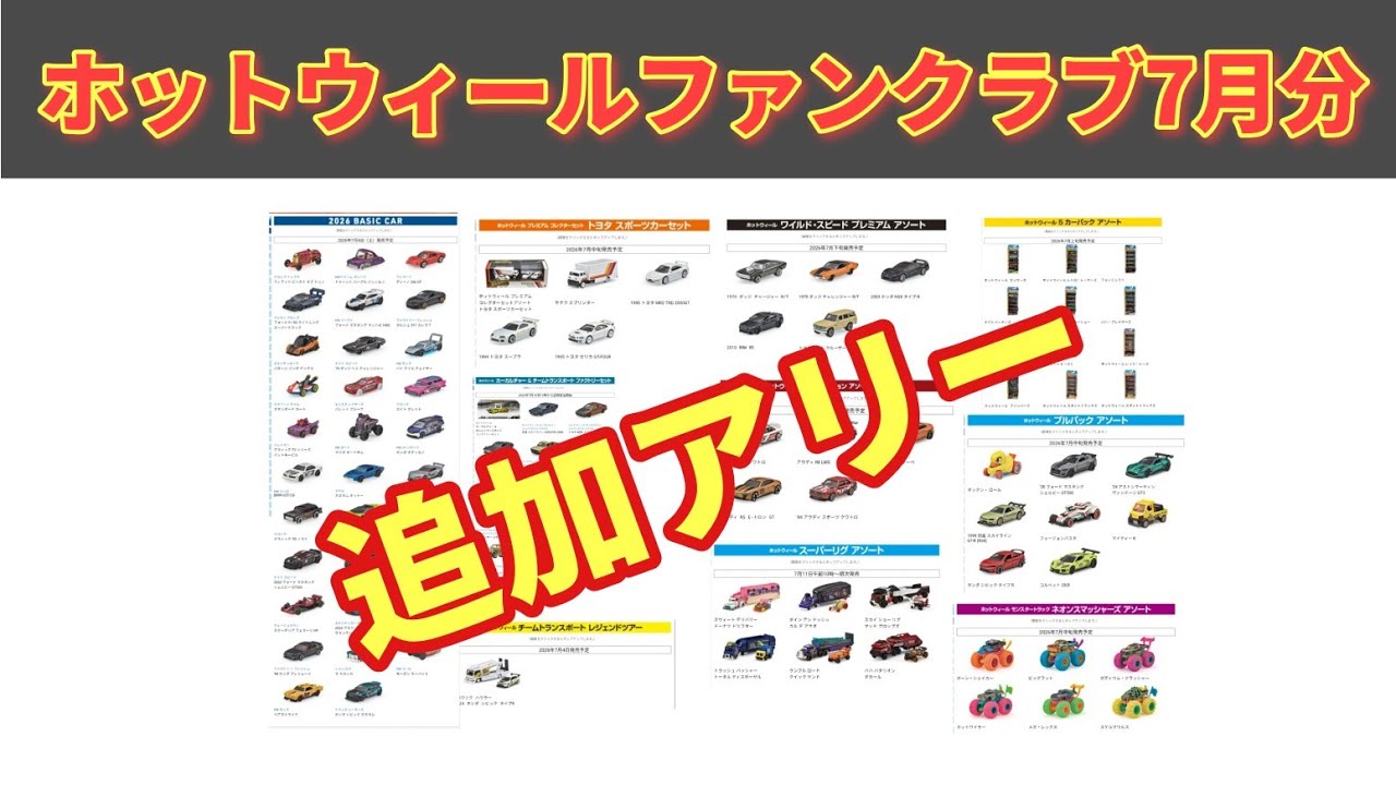 With Additions] Checking out the July Hot Wheels Fan Club release