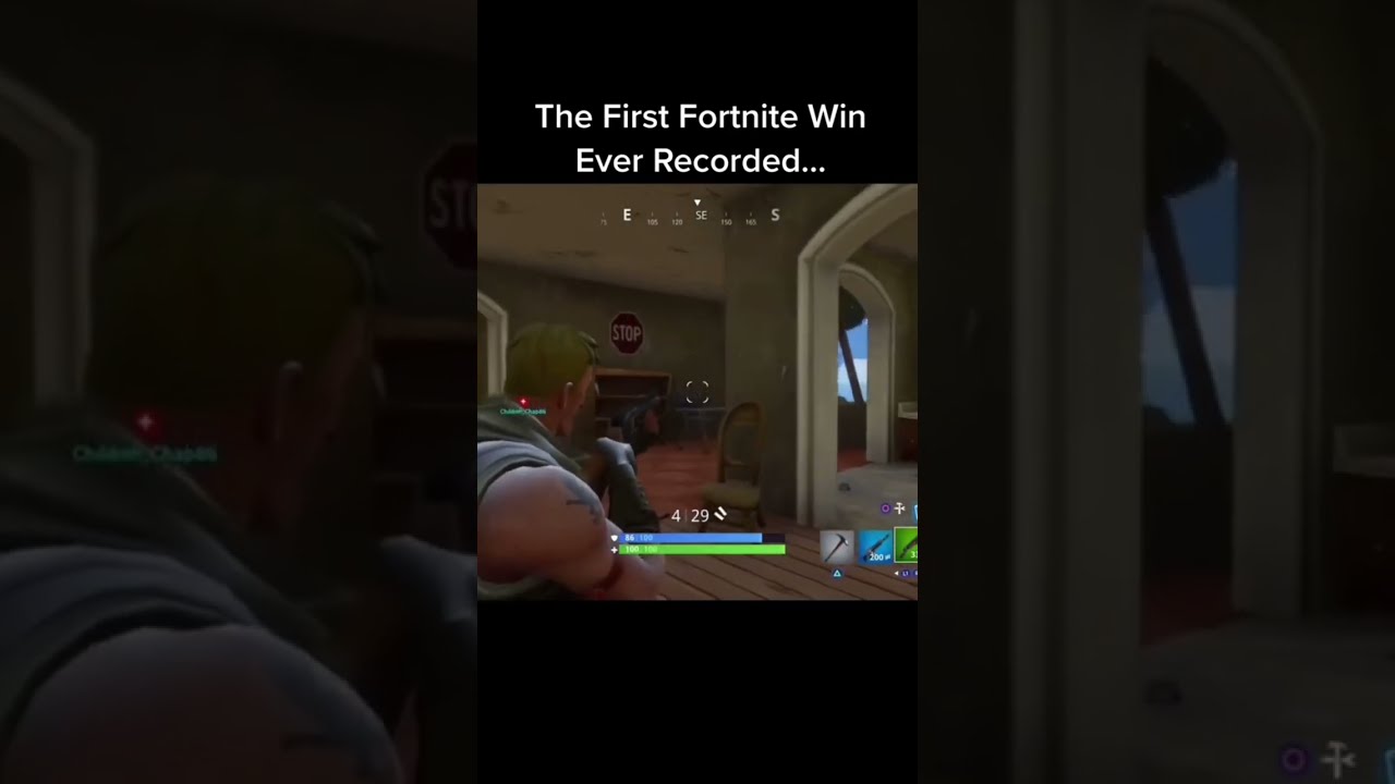 The First Fortnite Win Ever Recorded 
