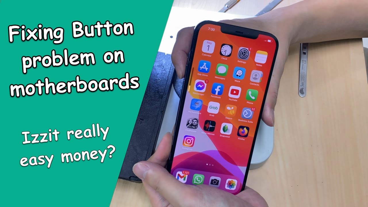 Fixing Button Circuit Failures on iPhone Motherboards【CASES】 YouTube