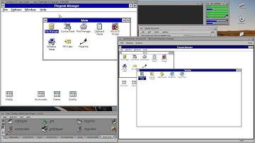 SoftWindows 2 VS Windows 3.11 running in DosBox, in IRIX on an SGI Tezro