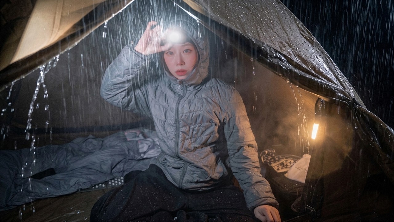 Панический день в кемпинге / одиночный поход в дождливый день ☔️