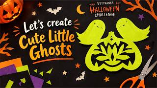 How to cutout Cute Little Ghosts | Halloween Vytynanka Challenge with templates | Day 1 News