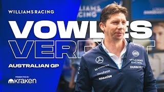 The Vowles Verdict | Australian GP | Williams Racing