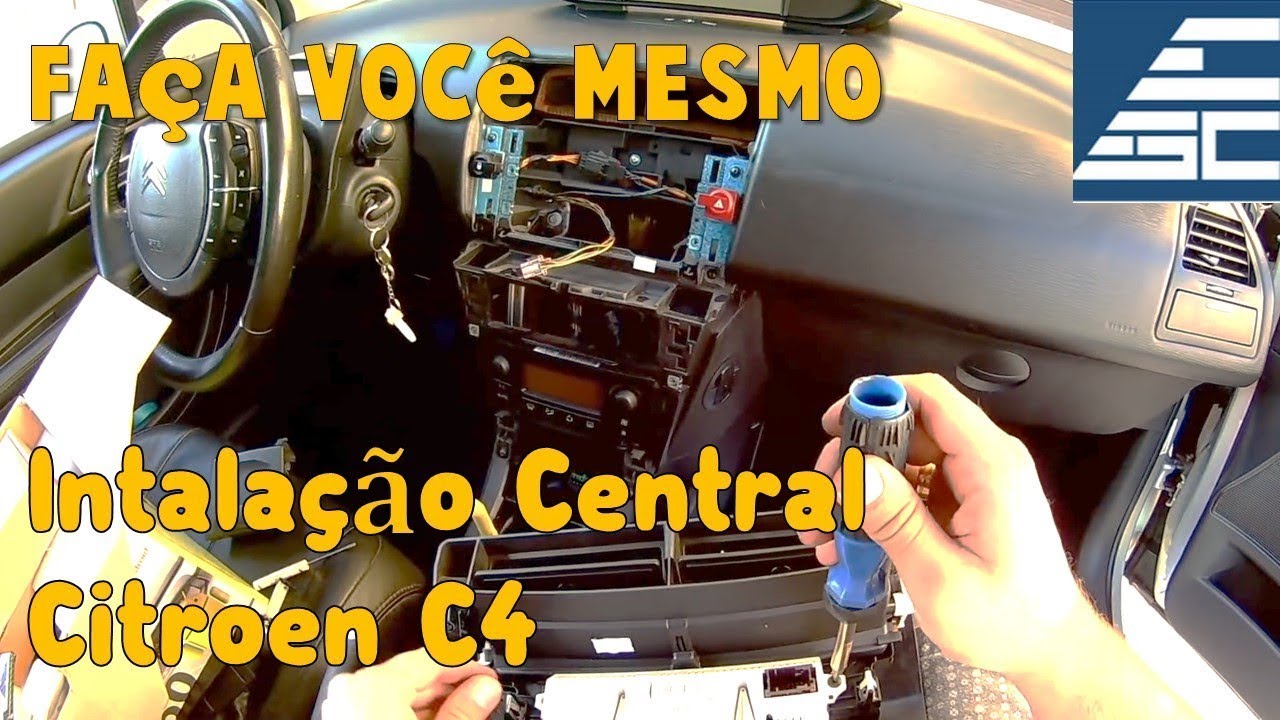 Como Instalar Central Multimídia no Citroen C4 - Passo-a-Passo