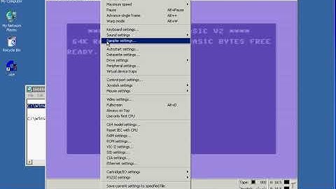 video showing how to auto load config settings when launching WinVICE